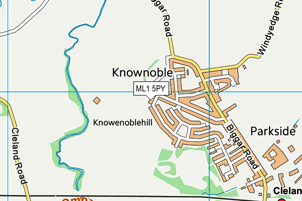 ML1 5PY map - OS VectorMap District (Ordnance Survey)