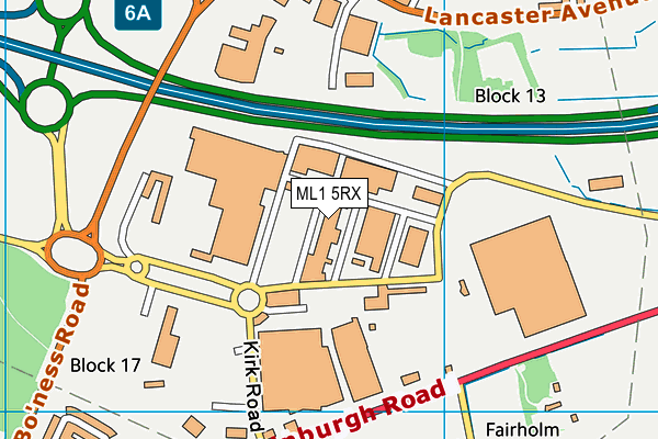 ML1 5RX map - OS VectorMap District (Ordnance Survey) ML1 5RX map - OS VectorMap District (Ordnance Survey)