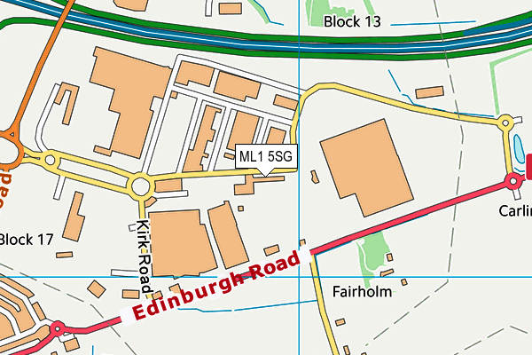 ML1 5SG map - OS VectorMap District (Ordnance Survey) ML1 5SG map - OS VectorMap District (Ordnance Survey)