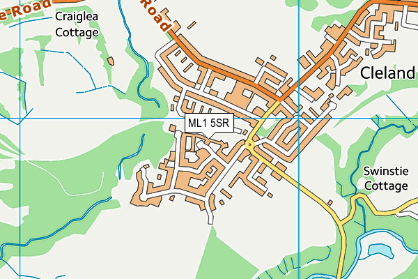 ML1 5SR map - OS VectorMap District (Ordnance Survey) ML1 5SR map - OS VectorMap District (Ordnance Survey)