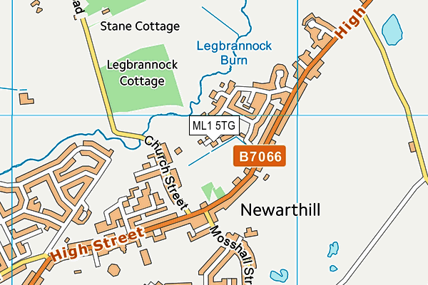 ML1 5TG map - OS VectorMap District (Ordnance Survey) ML1 5TG map - OS VectorMap District (Ordnance Survey)