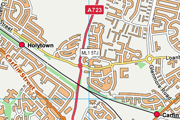 ML1 5TJ map - OS VectorMap District (Ordnance Survey) ML1 5TJ map - OS VectorMap District (Ordnance Survey)