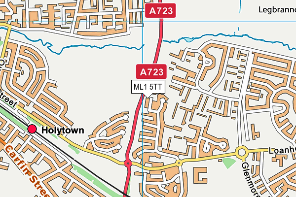 ML1 5TT map - OS VectorMap District (Ordnance Survey) ML1 5TT map - OS VectorMap District (Ordnance Survey)