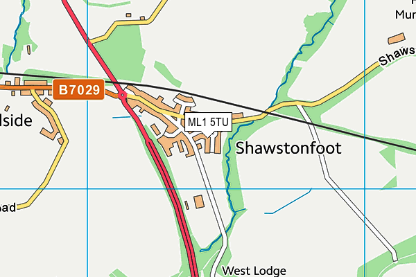 ML1 5TU map - OS VectorMap District (Ordnance Survey) ML1 5TU map - OS VectorMap District (Ordnance Survey)