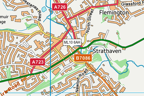 ML10 6AH map - OS VectorMap District (Ordnance Survey) ML10 6AH map - OS VectorMap District (Ordnance Survey)