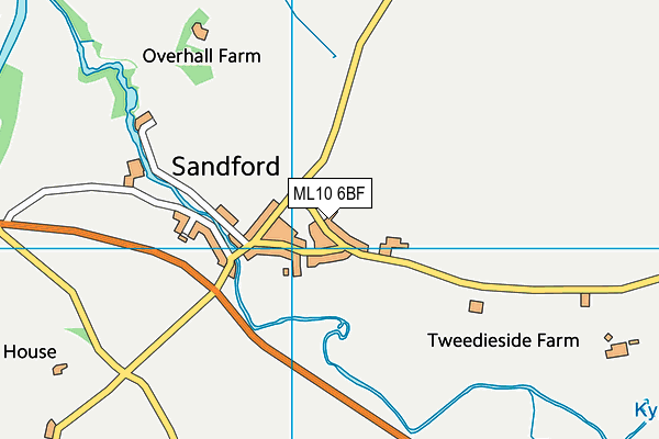 ML10 6BF map - OS VectorMap District (Ordnance Survey) ML10 6BF map - OS VectorMap District (Ordnance Survey)
