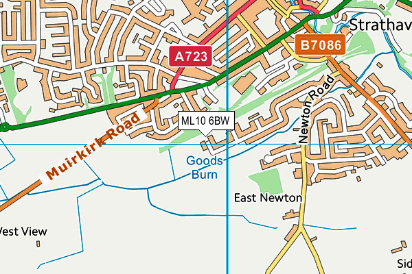 ML10 6BW map - OS VectorMap District (Ordnance Survey) ML10 6BW map - OS VectorMap District (Ordnance Survey)