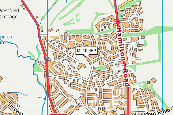 ML10 6EP map - OS VectorMap District (Ordnance Survey)