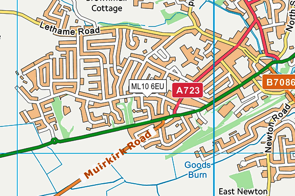 ML10 6EU map - OS VectorMap District (Ordnance Survey) ML10 6EU map - OS VectorMap District (Ordnance Survey)