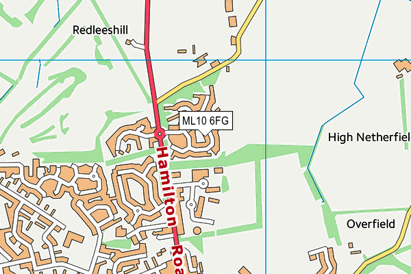 ML10 6FG map - OS VectorMap District (Ordnance Survey) ML10 6FG map - OS VectorMap District (Ordnance Survey)