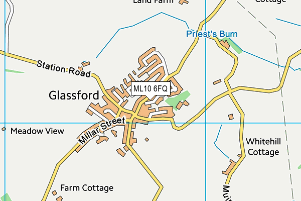 ML10 6FQ map - OS VectorMap District (Ordnance Survey) ML10 6FQ map - OS VectorMap District (Ordnance Survey)