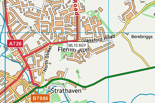 ML10 6GY map - OS VectorMap District (Ordnance Survey) ML10 6GY map - OS VectorMap District (Ordnance Survey)
