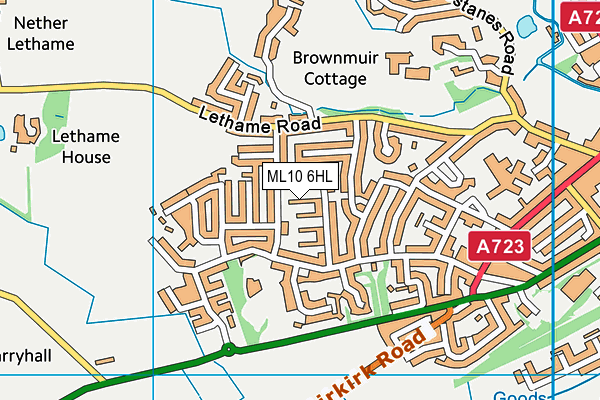 ML10 6HL map - OS VectorMap District (Ordnance Survey)