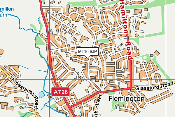 ML10 6JP map - OS VectorMap District (Ordnance Survey)