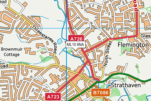 ML10 6NA map - OS VectorMap District (Ordnance Survey) ML10 6NA map - OS VectorMap District (Ordnance Survey)