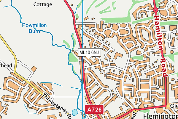 ML10 6NJ map - OS VectorMap District (Ordnance Survey) ML10 6NJ map - OS VectorMap District (Ordnance Survey)