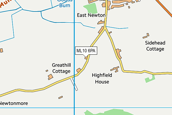ML10 6PA map - OS VectorMap District (Ordnance Survey) ML10 6PA map - OS VectorMap District (Ordnance Survey)