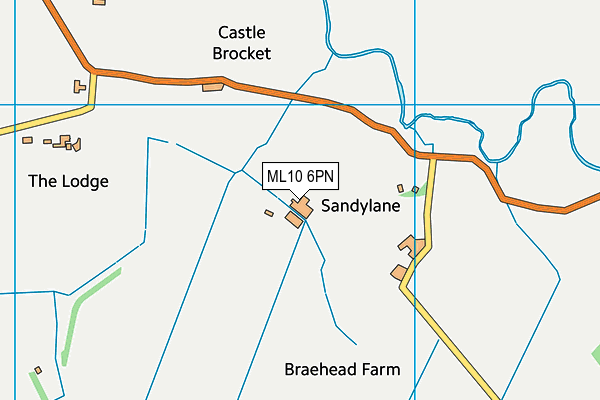 ML10 6PN map - OS VectorMap District (Ordnance Survey) ML10 6PN map - OS VectorMap District (Ordnance Survey)