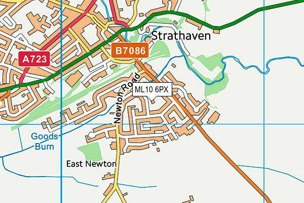 ML10 6PX map - OS VectorMap District (Ordnance Survey) ML10 6PX map - OS VectorMap District (Ordnance Survey)