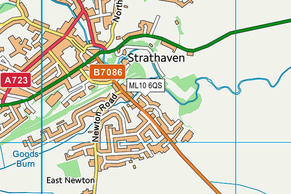 ML10 6QS map - OS VectorMap District (Ordnance Survey)