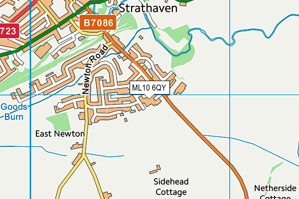 ML10 6QY map - OS VectorMap District (Ordnance Survey) ML10 6QY map - OS VectorMap District (Ordnance Survey)