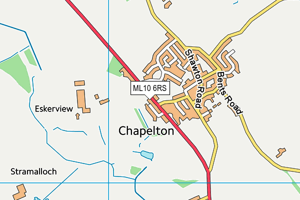 ML10 6RS map - OS VectorMap District (Ordnance Survey)