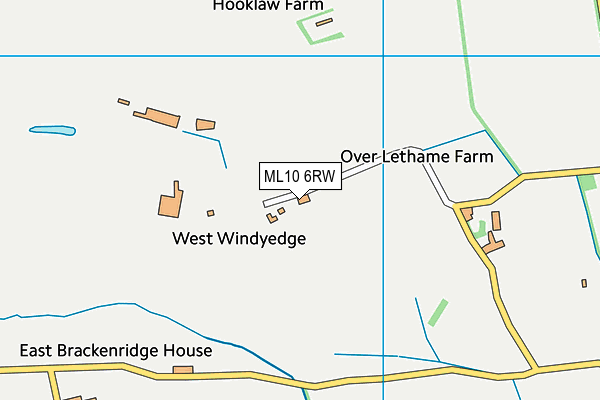 ML10 6RW map - OS VectorMap District (Ordnance Survey) ML10 6RW map - OS VectorMap District (Ordnance Survey)