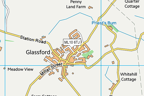 ML10 6TJ map - OS VectorMap District (Ordnance Survey) ML10 6TJ map - OS VectorMap District (Ordnance Survey)
