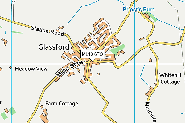ML10 6TQ map - OS VectorMap District (Ordnance Survey) ML10 6TQ map - OS VectorMap District (Ordnance Survey)