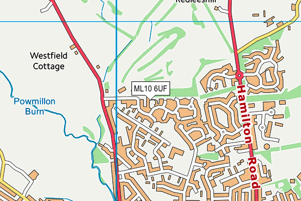 ML10 6UF map - OS VectorMap District (Ordnance Survey) ML10 6UF map - OS VectorMap District (Ordnance Survey)