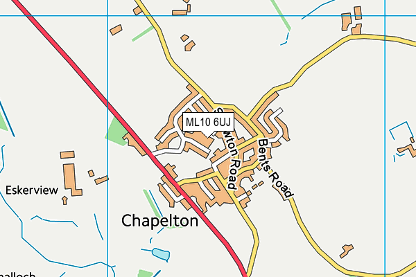 ML10 6UJ map - OS VectorMap District (Ordnance Survey) ML10 6UJ map - OS VectorMap District (Ordnance Survey)