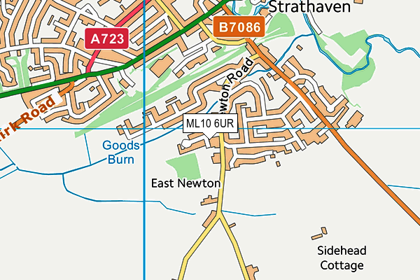 ML10 6UR map - OS VectorMap District (Ordnance Survey) ML10 6UR map - OS VectorMap District (Ordnance Survey)