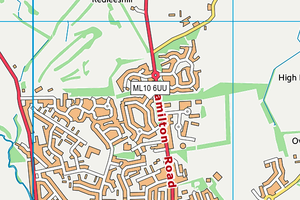 ML10 6UU map - OS VectorMap District (Ordnance Survey) ML10 6UU map - OS VectorMap District (Ordnance Survey)