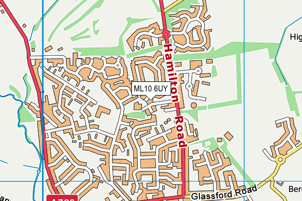 ML10 6UY map - OS VectorMap District (Ordnance Survey) ML10 6UY map - OS VectorMap District (Ordnance Survey)