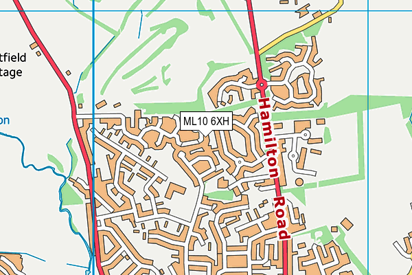 ML10 6XH map - OS VectorMap District (Ordnance Survey) ML10 6XH map - OS VectorMap District (Ordnance Survey)
