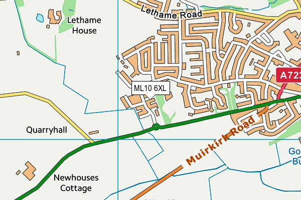 ML10 6XL map - OS VectorMap District (Ordnance Survey) ML10 6XL map - OS VectorMap District (Ordnance Survey)