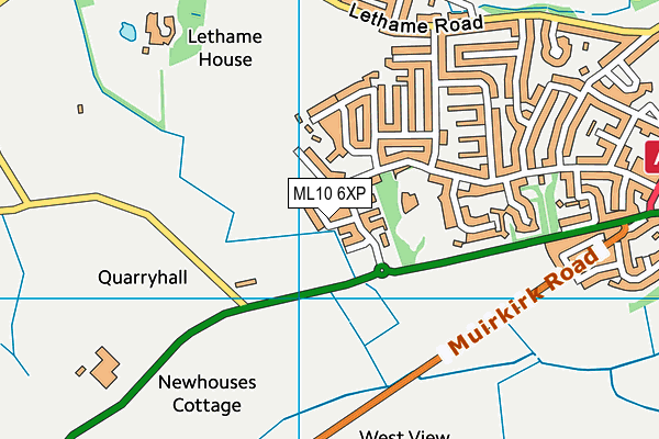 ML10 6XP map - OS VectorMap District (Ordnance Survey) ML10 6XP map - OS VectorMap District (Ordnance Survey)