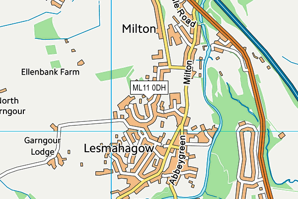 ML11 0DH map - OS VectorMap District (Ordnance Survey) ML11 0DH map - OS VectorMap District (Ordnance Survey)