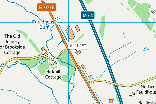 ML11 0FT map - OS VectorMap District (Ordnance Survey) ML11 0FT map - OS VectorMap District (Ordnance Survey)