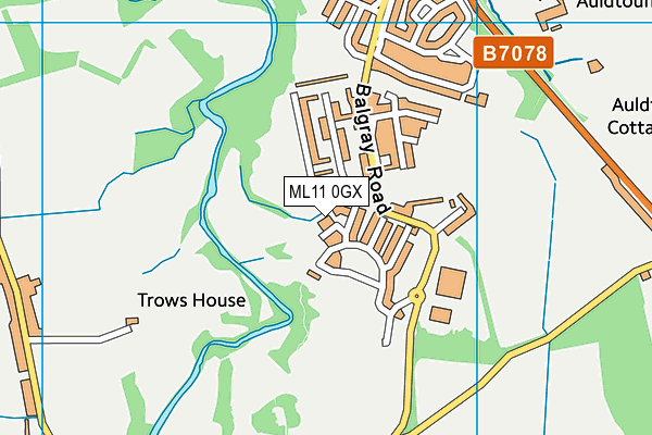ML11 0GX map - OS VectorMap District (Ordnance Survey)