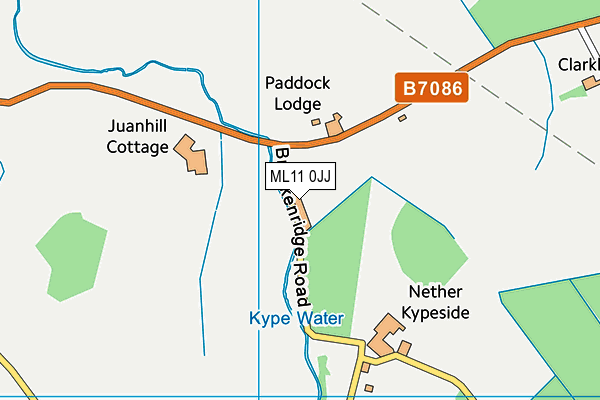 ML11 0JJ map - OS VectorMap District (Ordnance Survey) ML11 0JJ map - OS VectorMap District (Ordnance Survey)