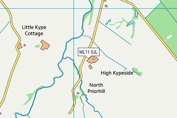 ML11 0JL map - OS VectorMap District (Ordnance Survey) ML11 0JL map - OS VectorMap District (Ordnance Survey)