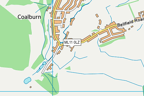 ML11 0LZ map - OS VectorMap District (Ordnance Survey) ML11 0LZ map - OS VectorMap District (Ordnance Survey)