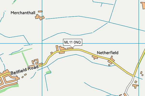 ML11 0NQ map - OS VectorMap District (Ordnance Survey) ML11 0NQ map - OS VectorMap District (Ordnance Survey)