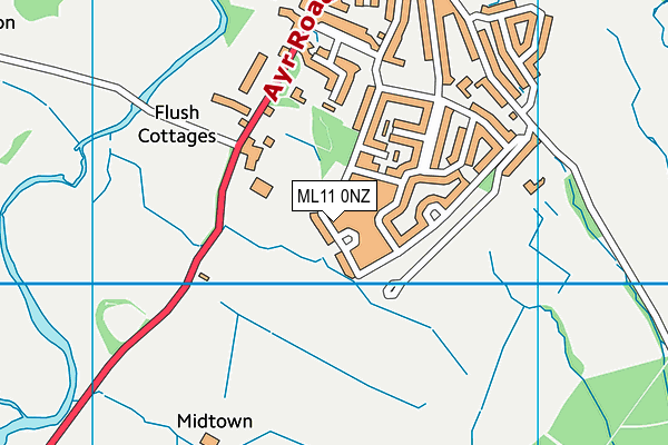 ML11 0NZ map - OS VectorMap District (Ordnance Survey) ML11 0NZ map - OS VectorMap District (Ordnance Survey)