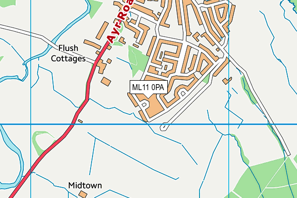 ML11 0PA map - OS VectorMap District (Ordnance Survey) ML11 0PA map - OS VectorMap District (Ordnance Survey)