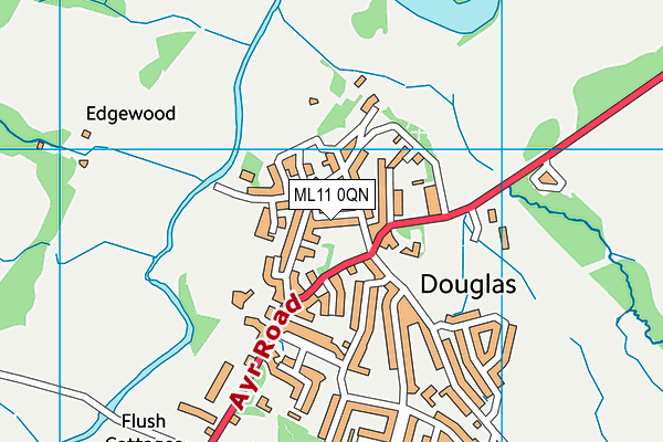 ML11 0QN map - OS VectorMap District (Ordnance Survey)