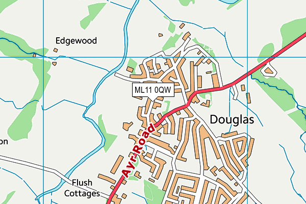 ML11 0QW map - OS VectorMap District (Ordnance Survey) ML11 0QW map - OS VectorMap District (Ordnance Survey)