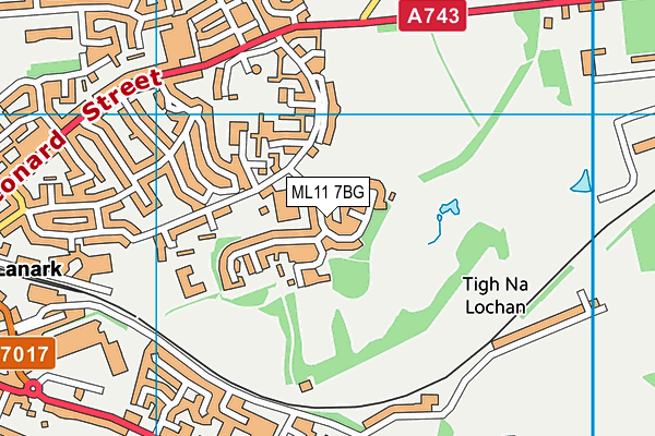 ML11 7BG map - OS VectorMap District (Ordnance Survey) ML11 7BG map - OS VectorMap District (Ordnance Survey)
