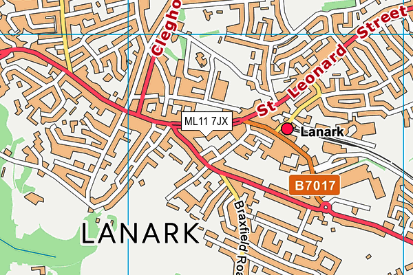 ML11 7JX map - OS VectorMap District (Ordnance Survey) ML11 7JX map - OS VectorMap District (Ordnance Survey)